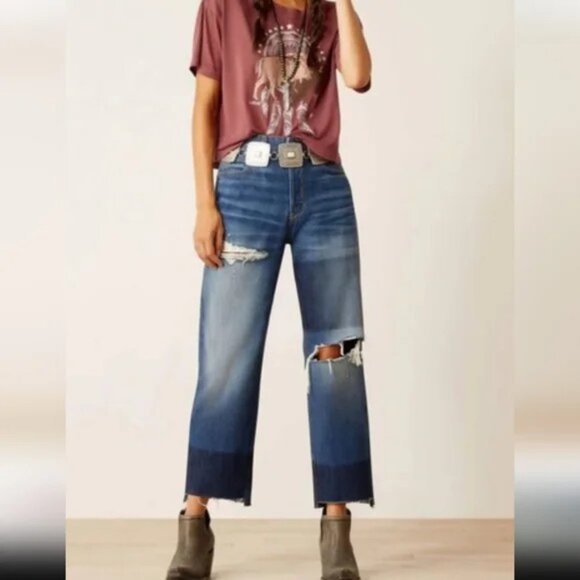 Ariat Denim - Ariat Ladies Ultra High Rise Jazmine Relaxed Straight - Size 29  NWOT